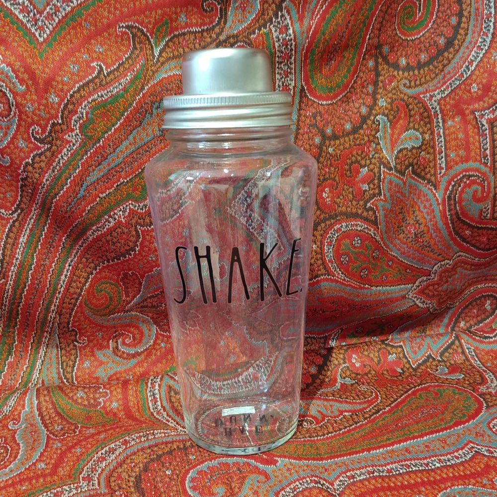 Rae Dunn Glass Cocktail Shaker NWOT